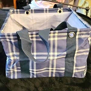 NIP Thirty-one Square Utility Tote in Sweater Weather Plaid